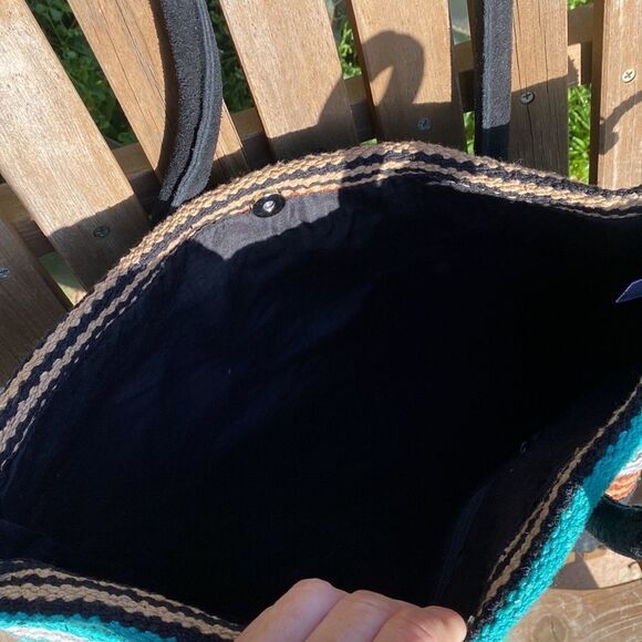 Turquoise Saddle Blanket South Western Purse - Picture 5 of 5